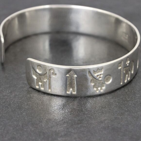 Michael Hilliar | History of Ireland Cuff | Sterling Silver 925 Bracelet | 7.5" - Picture 6 of 12